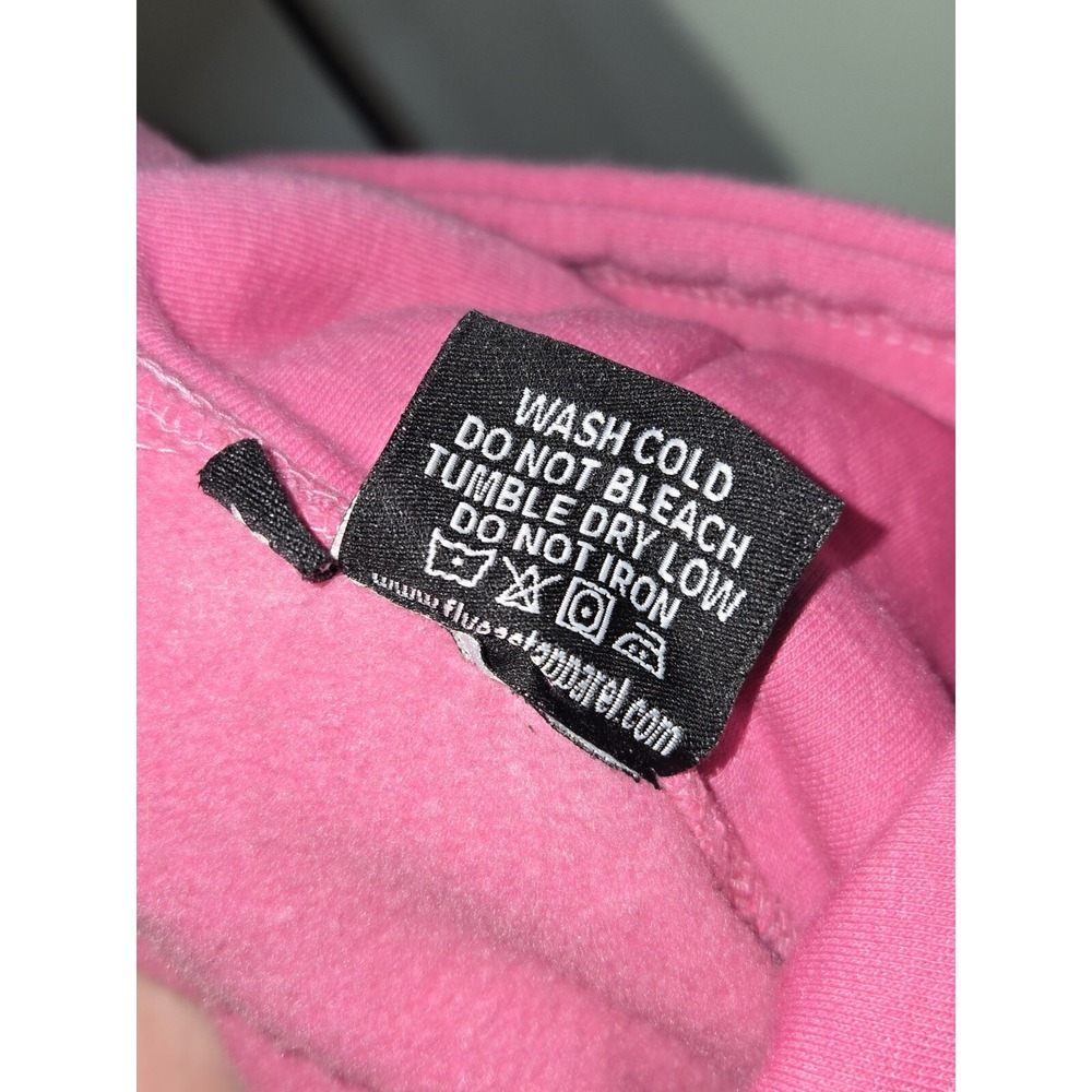 Flyeast Apparel Pink Till Death Do Us Part Graphic Hoodie Sweatshirt Medium - Picture 5 of 5